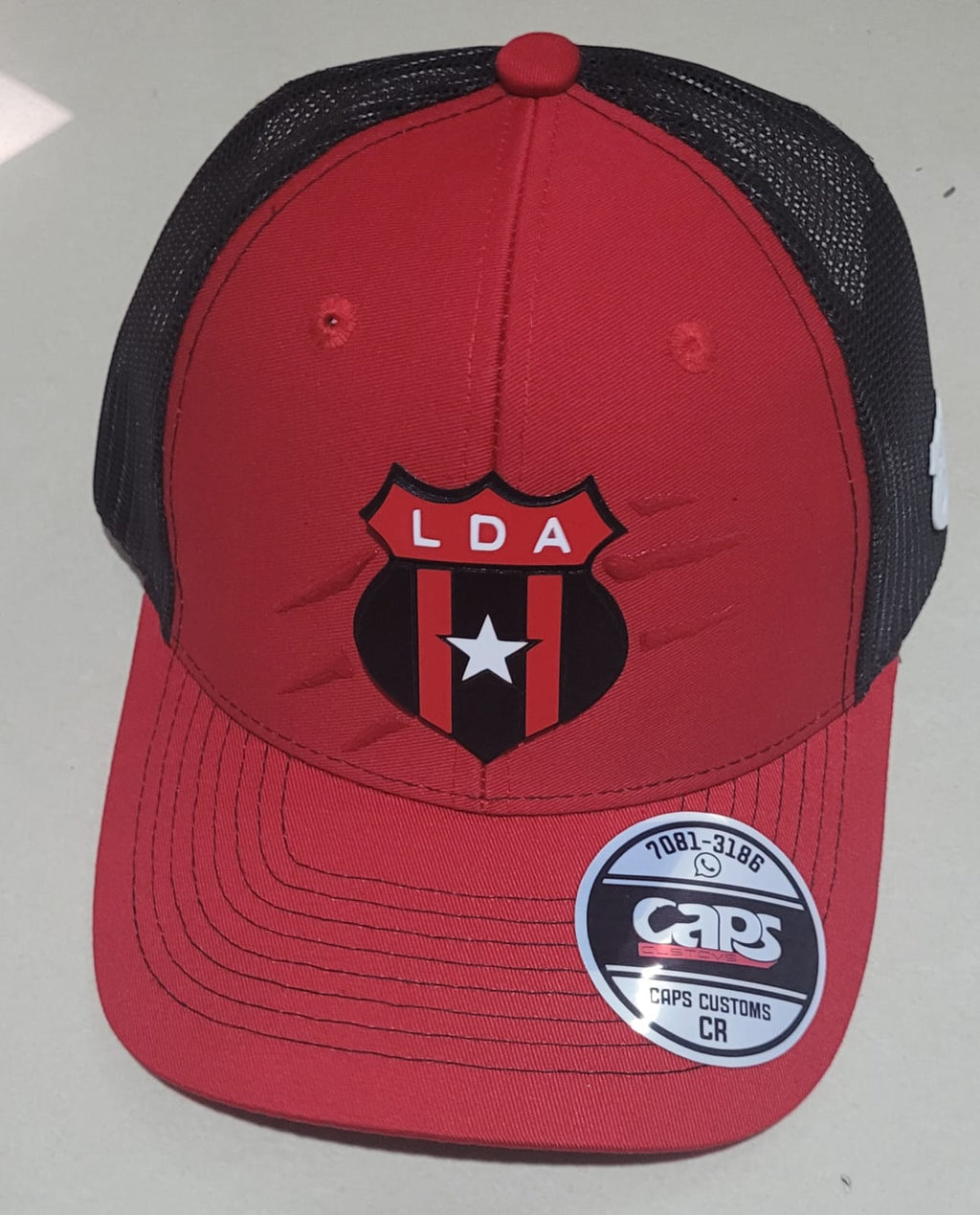 Gorra LDA Roja y Negro