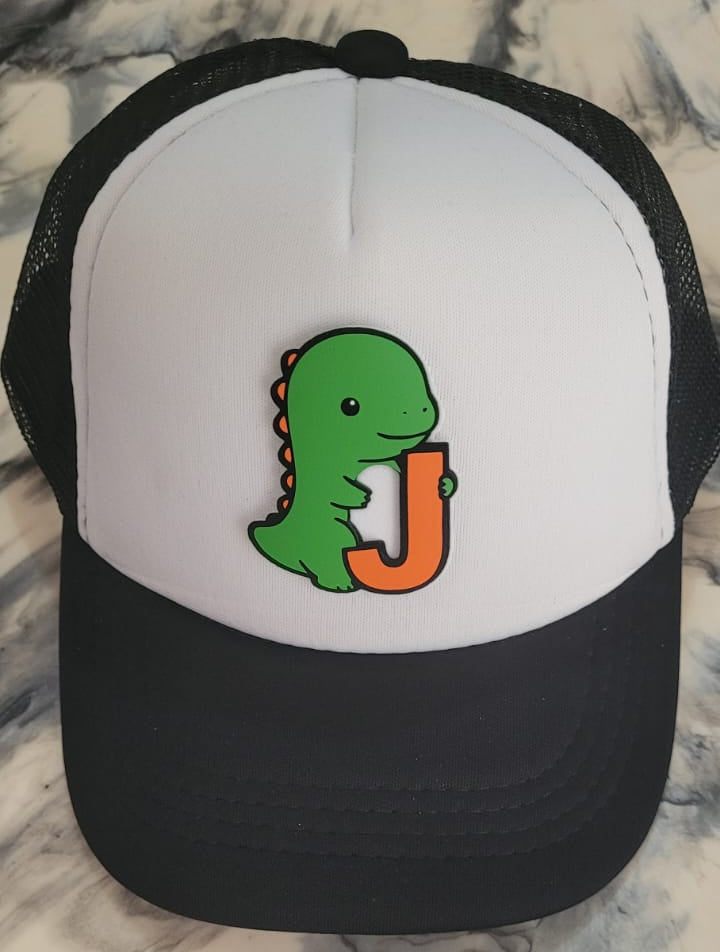 Gorra dinosaurio y letra NIÑO
