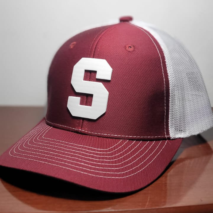 Gorra Saprissa morada y blanco